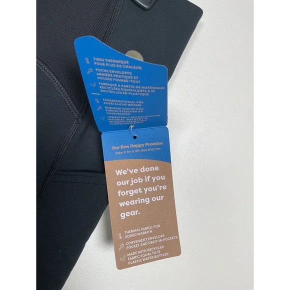 Brooks Women's Momentum Thermal Tights Leggings Black Running Size L - Picture 4 of 12